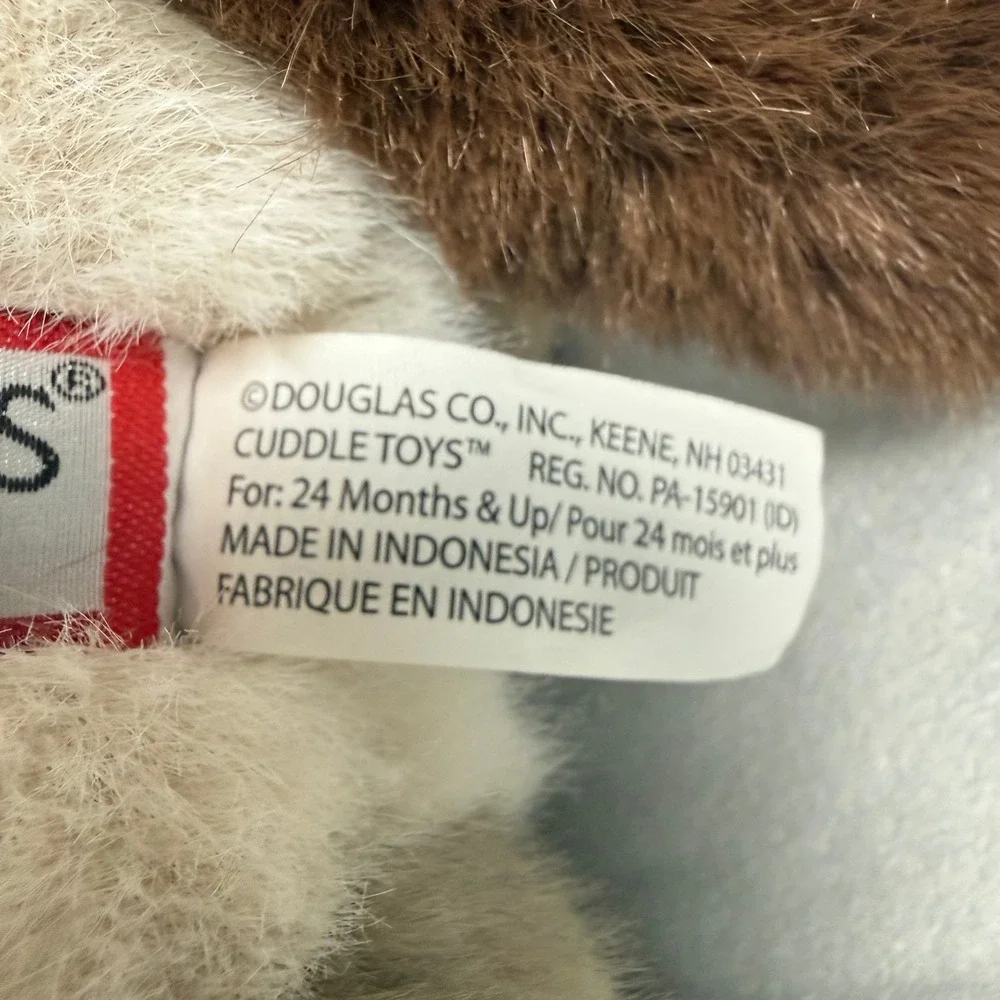Douglas Cuddle Toy Siamese Cat Plush Stuffed Animal Cream Brown 4390 12 inch